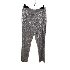 Chico's Women's  Sequin Skinny Dress Pants Size  O Party Cocktail